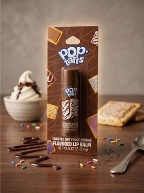 Taste Beauty Pop Tarts Frosted Hot Fudge Sundae Lip Balm New Sealed